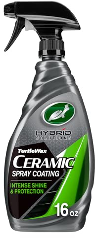 Turtle Wax Hybrid Solutions Ceramic Spray Coating, High Shine Car Wax, Offers Durable Paint Protection, Extreme Water Beading Action, Safe for Glass, Wheels, Trim and More, 16 oz (Pack of 1)