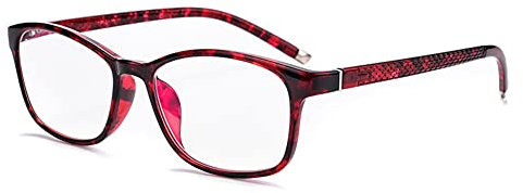 EYEphd Women's ultralight TR90 progressive multifocal anti-blue light reading glasses, aspherical resin lens/anti-fatigue reader magnification +1.0 to +3.0,01,+2.0