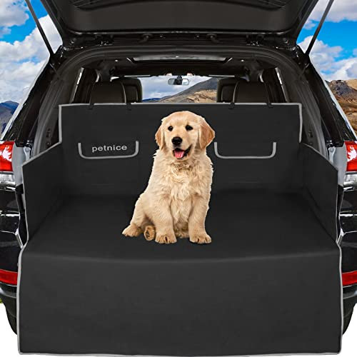 Pet Boot Liner Protector, 184cm x 168cm Waterproof Dog Car Seat Cover with Bumper Flap, Car Boot Protector for Dogs, Universal Size Boot Mats for Cars, Trucks and SUVs