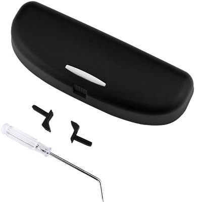 Für BMW 1 3 4 5 X1 X3 X5 F20 F30 F32 F15 F25 F10 F11 2015-2022 Auto-Sonnenbrillen-Etui, Brillen-Sonnenbrillen-Box-Halter, Aufbewahrungskäfig (schwarz)