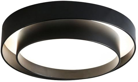 Illuminazione da soffitto Industriale con Montaggio ad Incasso Plafoniera Decorativa for la casa in Stile Giapponese dimmerabile 1 Lampada da soffitto con Doppia Struttura in Metallo con Montaggio ad