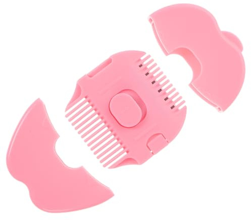 ARTSEWPLY Recortador De Pelo Para Bebés y Niños, Peine Pequeño Manual, Cortapelos Portátil, Tamaño Mini, Color Rosa, Adecuado Para Uso Casa