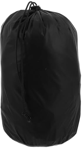 Bolsa de Viaje para Chaqueta de Plumas Negra, Ligera y Compacta | Chinlon con Cierre de Cordón, Diámetro 16, 5x33cm, para Almacenamiento y Viaje, Fiesta Verano