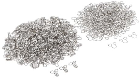 CYDZSRA Agrafes et œillets pratiques, 200 jeux disponibles en argent. Un accessoire indispensable pour toutes les couturières. Faciles à utiliser, ces agrafes se fixent facilement sur les jupes.