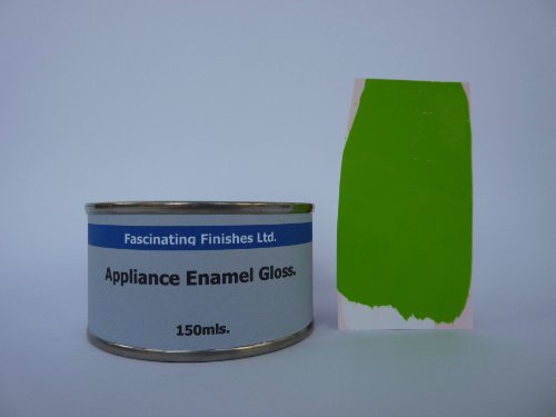 Fascinating Finishes Ltd 1 x 150ml Lime Green Gloss Fridge, Cooker And Appliance Enamel Paint. Heat Resistant