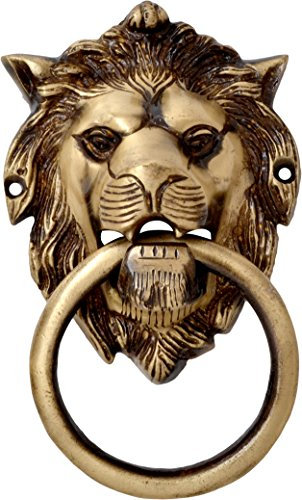 Two Moustaches VZG165 Heurtoir de porte Lion Laiton