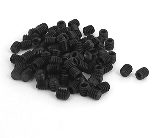 uxcell 8#-32x3/16inch Hex Socket Set Cap Point Grub Screws 100pcs