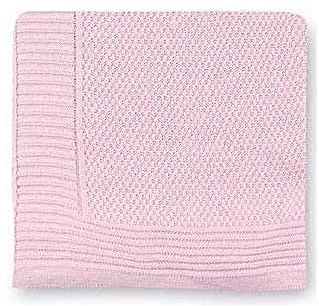 Pirulos 28013420 - Toquilla tricot texturas, 110 x 140 cm, color rosa