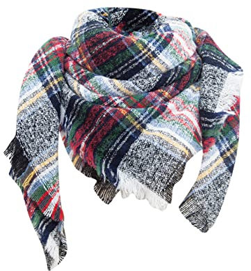 Zilosconcy Schal Damen Herbst Beige Cashmere Schal Herren Hellblau Strickschal Xxl Beige Loop Schal Damen Grün Blau Winterschal Damen Kuschelig Wolleschal Deckenschal Halstuch Scarf Herbstschal