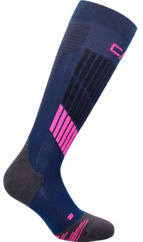 CMP - Ski Sock Graphene Wmn, Blue-Pink Fluo, 36/38