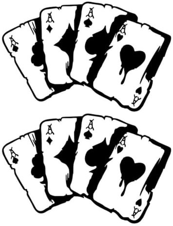 UEIOAVL Decalcomanie per auto, 2 pezzi adesivi universali divertenti impermeabili decorazione per auto moto (Nero)