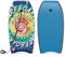 HOMASIS Halbmond-Surfbrett, Strandbrett aus HDPE, XPE und EPS mit Handgelenkseil, Bodyboard für Erwachsene und Kinder, geeignet ab 6 Jahren, Tragkraft 59 kg, 84 x 46 x 5 cm, Blau