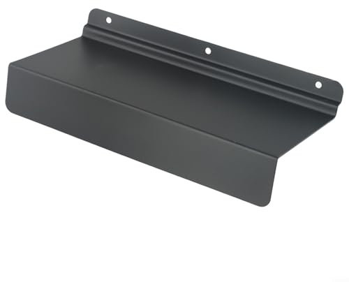 Schuhe Schwarzes Metall Schwimmschleffel -Wandregal Flache Lamelle