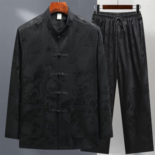 001,L,Atmungsaktiver Chinesischer Kampfsportanzug Für Herren, Tang-Anzug, Kung Fu, Wing Chun, Hanfu, Leichte Und Geschmeidige Kampfsporthose
