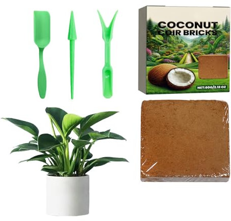 di Fibra di Cocco - Substrato Biologico per Coltivazione,Substrato Naturale Idroritentivo per Piante in Vaso, Giardinaggio, Rinvaso e Coltivazione Indoor