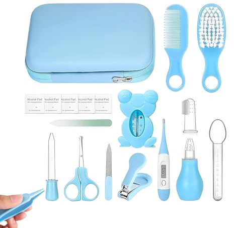 Set per la cura del bambino – Set completo per la cura del bambino con accessori per l'igiene e il benessere | Spazzolino da denti per viaggi e bagno di routine mattutina