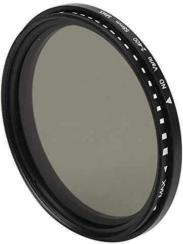 Filtre ND 58mm, Filtre à densité Neutre en Verre Optique réglable ND2 à ND400, Accessoire d'objectif pour pour pour pour pour