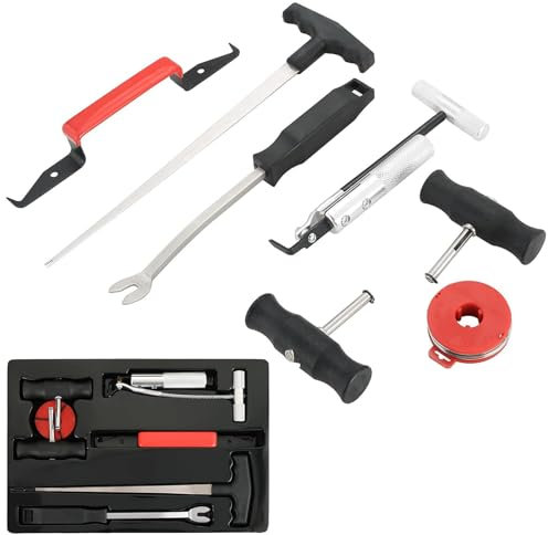 DASBET 7-Piece Windshield Remover | Trim and Upholstery Adhesive Cutter Puller Set for Glass Windscreen Removal