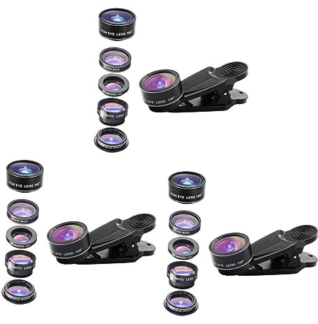 Angoily 3stücke Versatile Handy Kamera Fischaugenobjektiv Weitwinkel Makro Telekonverter Cpl-Filter Für Mobile Fotografie Installieren Kompatibel Mit Smartphones