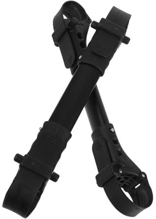 SWOOMEY Conector Para Cochecito Gemelar De Aluminio Ligero Negro, Accesorio Para Exteriores, Herramienta De Conexión Para Dos Cochecitos, Adecuado Para Paseos Bebés Gemelos (2 Piezas