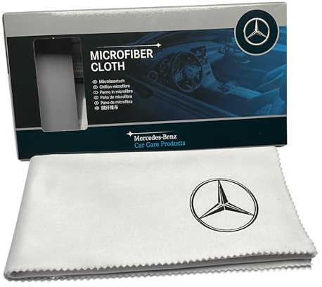 Mercedes-Benz Chiffon en microfibre premium haute brillance 30 x 30 cm véritable blanc A0009865000
