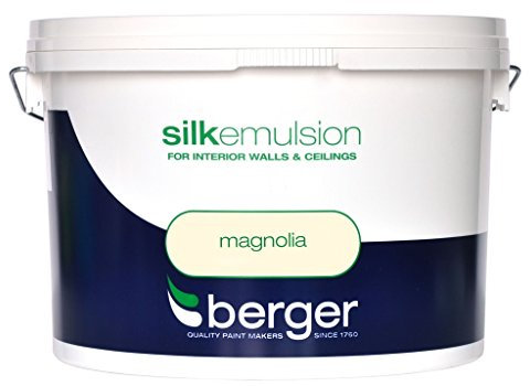 Berger Vinyl Silk Magnolia Paint- 10L Litre