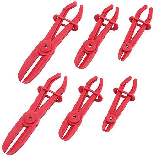 Yarlung 6 Pack 3 Size Plastic Hose Clamp Pliers for Flexible, Brake, Fuel, Gas, Coolant, and Radiator Hoses