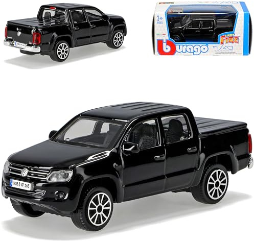 NEW Volkwagen Amarok Pick-Up Schwarz Ab 2010 1/43 Burago Modell Auto