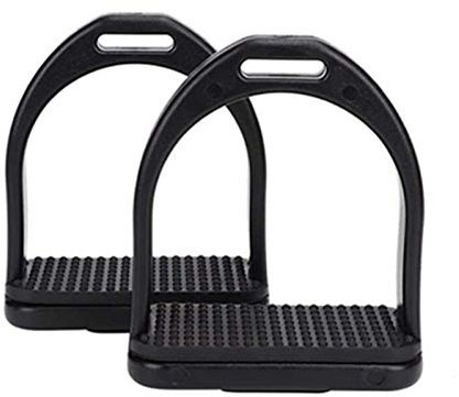 2 estribos para caballo de seguridad ligera para montar en inglés, 11,8 x 11 cm (para adultos)
