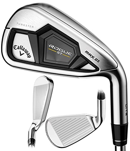 Callaway Golf Rogue St Max OS Lite Set de 6 fers à Repasser pour droitier Tige en Graphite Flex pour Femme 6 fers – PW, AW