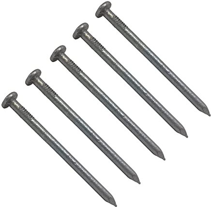 TERF® 50mm X 2.65mm Galvanised Round Wire Nails 50mm (1.5 inch) X 2.65mm Round Nail For Soft and Hard Timber Wood Joinery Construction Furniture Craft Decking Fence Multi Purpose - Pack of 150