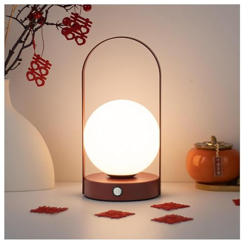 ARTSIM Dimmerabile Luce Notturna, Lampada Scrivania 2000mah Con Type-C E Dimmerazione a Sfioramento, Lampada Senza Fili Per Soggiorno Camera Da Letto,C