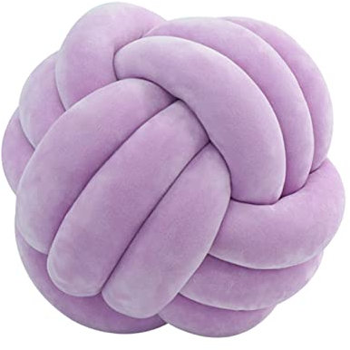 Aizuoni Creative Ball Knot Soft Velvet Dekokissen, weiches dekoratives Kissen für Schlafzimmersofa,dekoratives Plüschkissen für Sofa & Bett, Kissen Ball aus weichem
