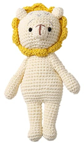 Greifringe Baby Baby Gehäkelt Greifling Babyrassel Handmade Rassel Greifling Baby Rassel Beißring Holz Babyrassel Greifling Spielzeug Häkel Rassel Geschenk för Geburt