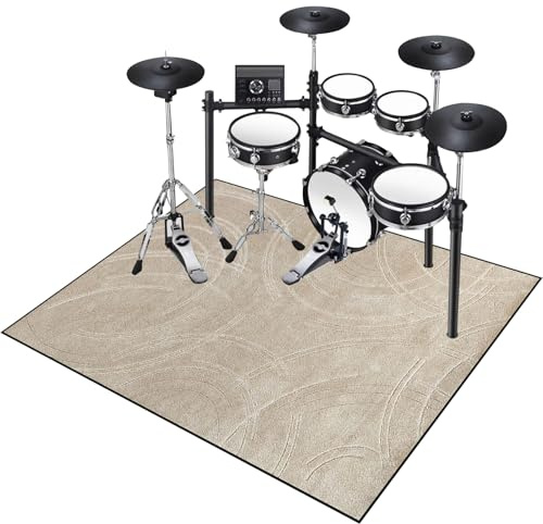 Tapis pour Batterie Antidérapant, Insonorisé, Professionnel de Jazz, pour Grosse Caisse Claire et Autres Instruments de Musique, Acoustique 120 x 70 cm