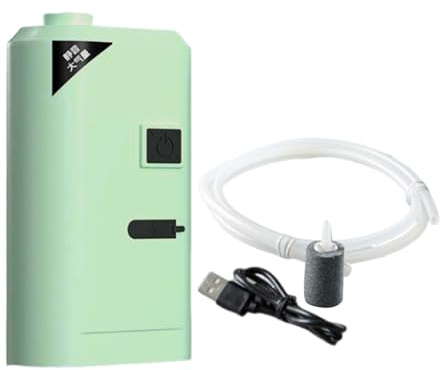 Akvarium luftpump, USB tyst bärbar akvariebubblare, justerbar vattenluftare för växter, reptiler, hydroponik, pool, damm, skaldjur, vattenbruk, räktank syresättning