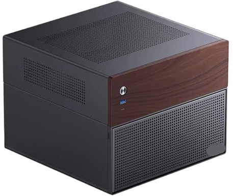 EWAIDI Chassi N4 6 x 3,5 HHD + 2,5 SSD-enheter kompatibla med M-ATX NAS Server Cases moderkort