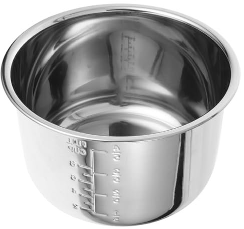 Gatuida Olla de Cocción Eléctrica Interior Inoxidable Repuesto Práctico para Arrocera para y Pasteles Resistente y Duradero