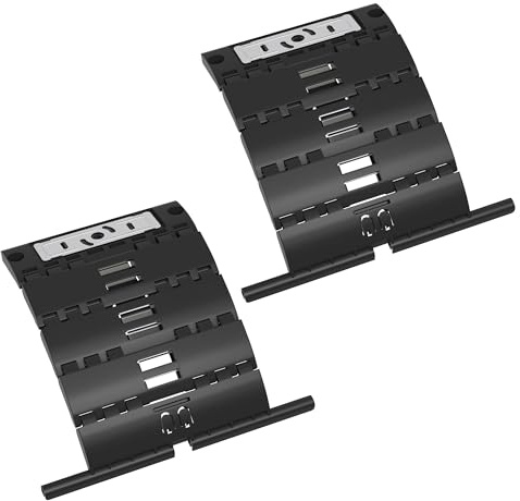 ipow Lot de 2 Attaches Volet Roulant Rigide pour Fixation de Tablier, Attache Verrou pour Tube OCTO 60/70, Ressort de Suspension Support Lame Volet Roulant Électrique/Manuel/Solaire, Anti-effraction