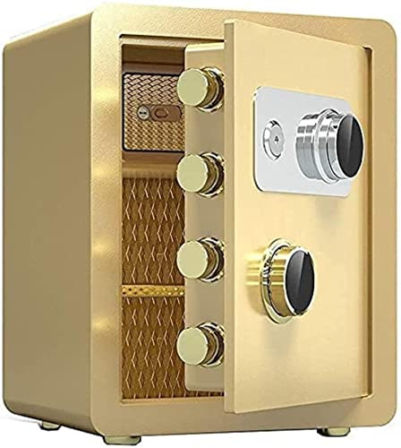 RLKHXBS Ignifuga Impermeabile Cassaforte con Serratura Combinazione Digitale, Prevenzione Antincendio Montaggio a Parete in Acciaio Ufficio Casa per Contanti Chiavi Passaporti di Valore