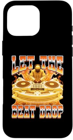 DJ Discjockey Disc Jockey Tocadiscos 90s Let The Beat Drop Carcasa para iPhone 16 Pro MAX