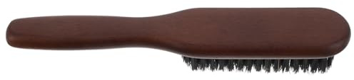 CLISPEED Peine para Barba de Madera Peine de Crin para Hombres Herramienta para Moldear Barba Cepillo de Barbero Cuidado del Bigote