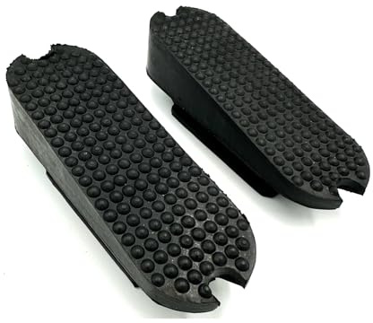 Equine Smile ES5001 Stirrup Insoles Rubber Slanted for Standard and Fillis Stirrups Angled Rubber Inserts with Nub Profile for More Stable Leg Rest Pair (12 cm)