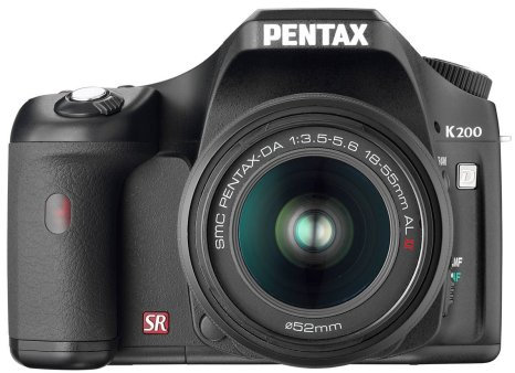 Pentax K200D Appareil Photo numérique SLR 10 mégapixels avec stabilisateur d'image DA 18-55 mm II