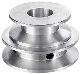TuToy aluminiumlegering 40\U0026 50 mm dubbel spår remskiva 8-20 mm V-format remskivhjul med fast hål för 10 mm remmar - 20 mm