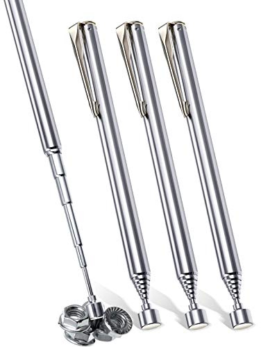 Patelai 4 Pieces Telescoping Magnetic Pick up Tool, 25 Inch,Silver