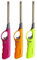R2K® 3 Pack Kitchen BBQ Lighter Candle Gas Cooker Oven Stove Barbecue Clicker Long Lighter Camping Refillable Fire Stem Gas Safety Lock Lighters, Pink, Black, Blue, Red, White, Yellow, Fuchsia