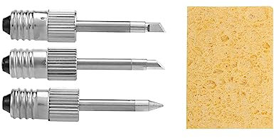 IMCCZONY 3Pcs Brass Soldering Tips USB Soldering Iron Welding Soldering Tips for E10 Interface Soldering Stations