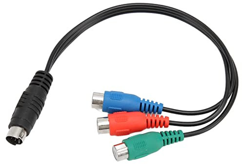 S Video 7 pin maschio a cavo femmina 3RCA, cavo 0,9 piedi resistente ai graffi ad alta precisione per set top box