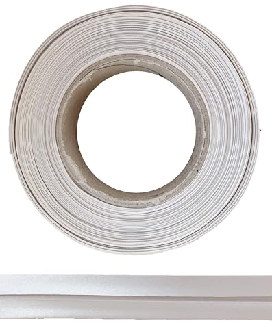ME: NaMa snedband av polyester (satin) – 10 m x 30 mm (vikt) – högkvalitativt kantband, satinband, snedband – perfekt för gör-det-själv-sömnad – tillverkat i Belgien, på en rulle (beige)